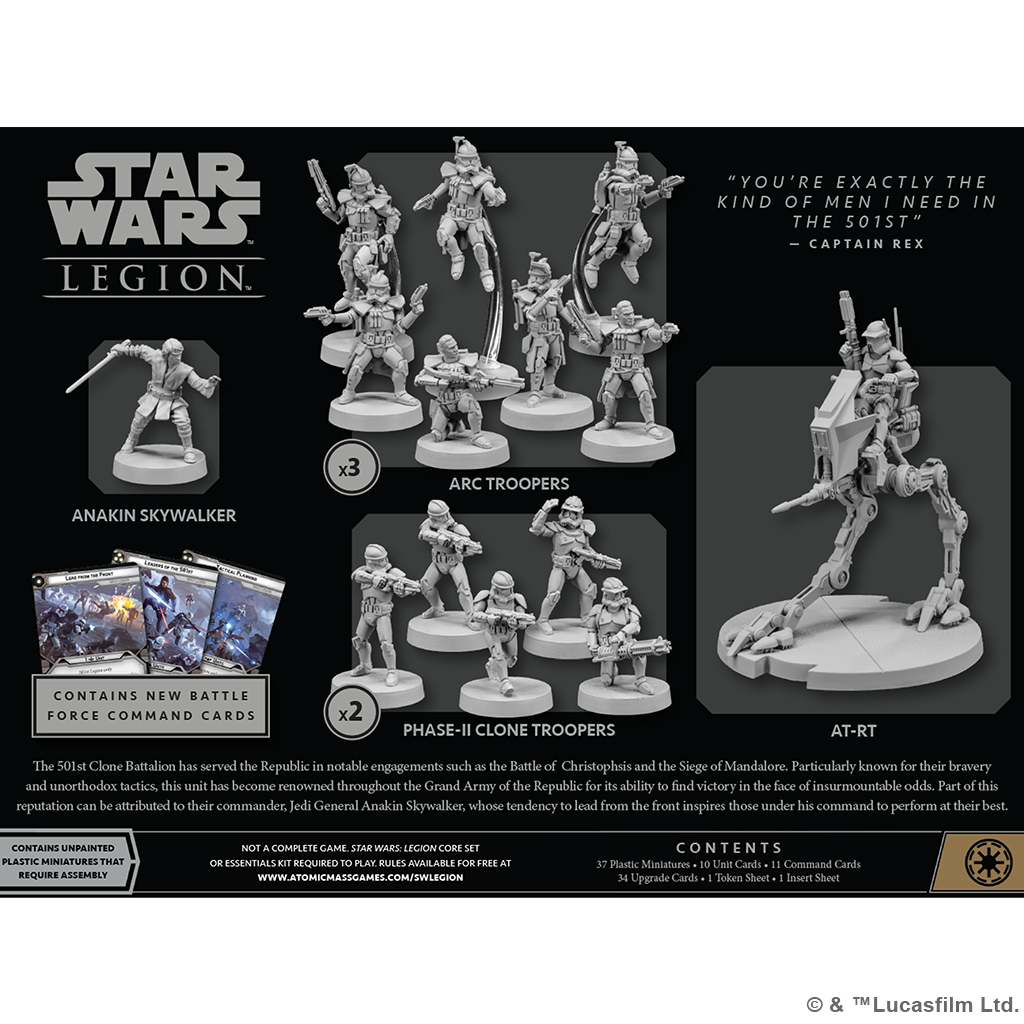 Star Wars : Legion - 501st Legion Battle Force Starter Set